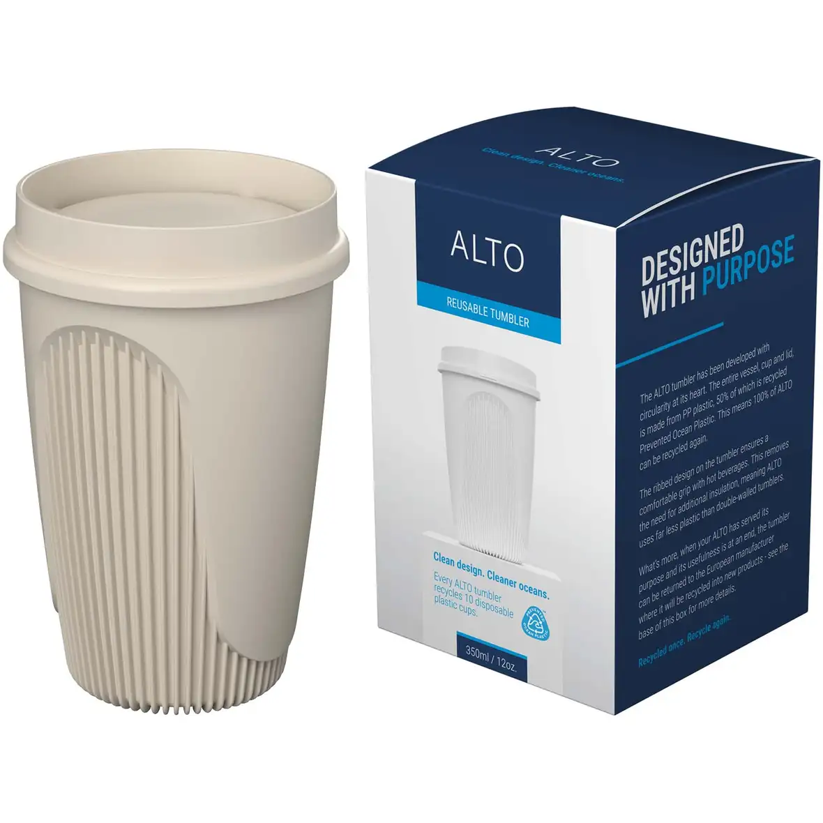 350 ml Becher mit 360°-Deckel – Ansicht 10