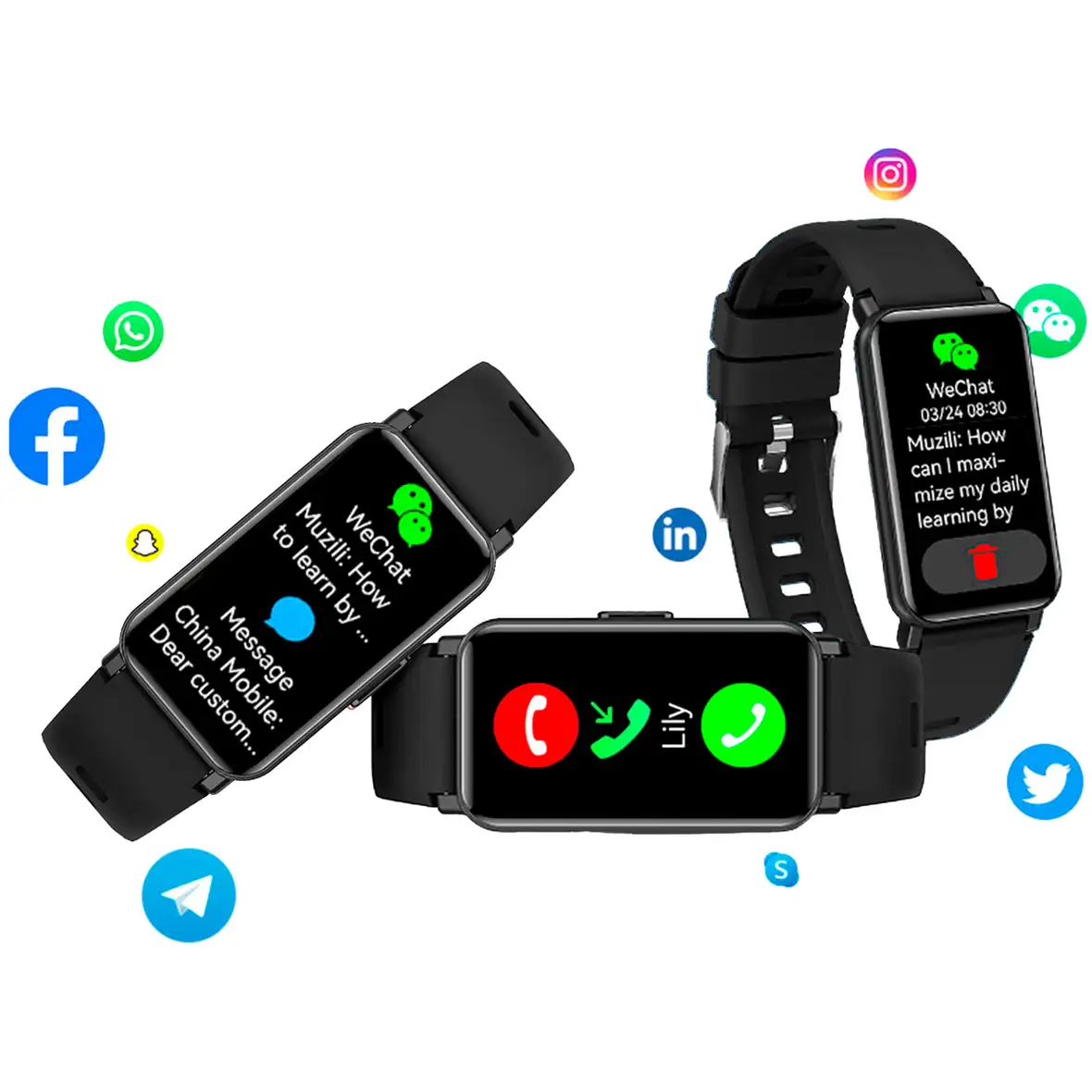 Prixton AT806 Multisport-Smartband mit GPS – Ansicht 4