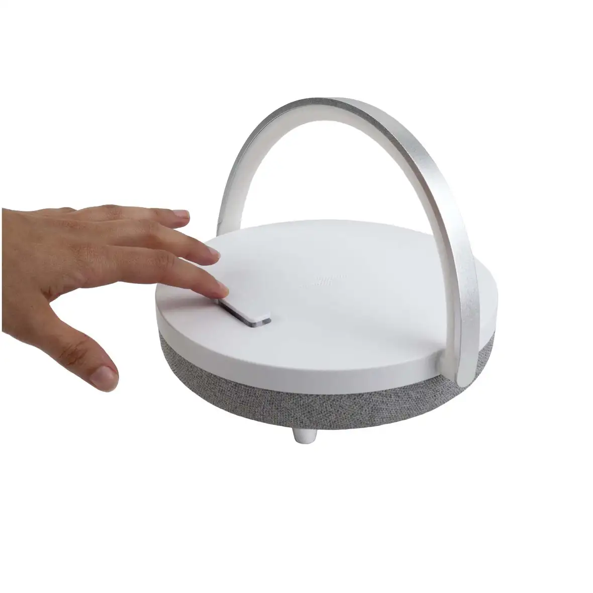 Prixton 10W 4-in-1 Bluetooth®-Lautsprecher mit LED-Licht und kabelloser Ladestation – Ansicht 3