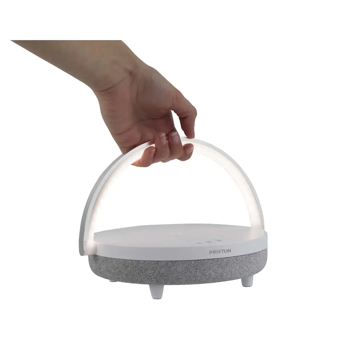 Prixton 10W 4-in-1 Bluetooth®-Lautsprecher mit LED-Licht und kabelloser Ladestation – Ansicht 5