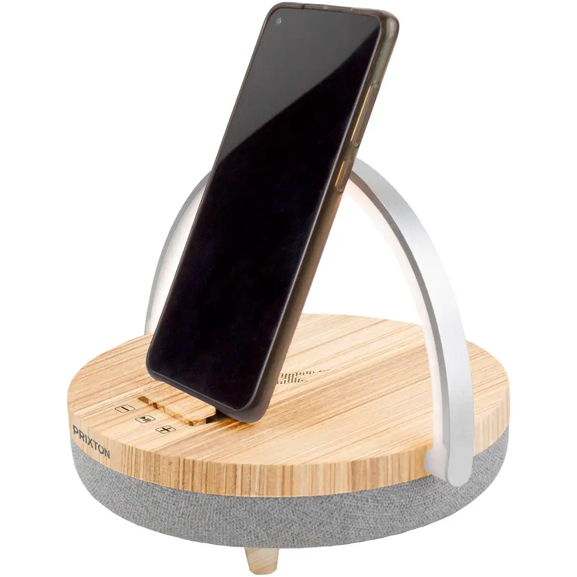 Prixton 10W 4-in-1 Bluetooth®-Lautsprecher mit LED-Licht und kabelloser Ladestation – Ansicht 7