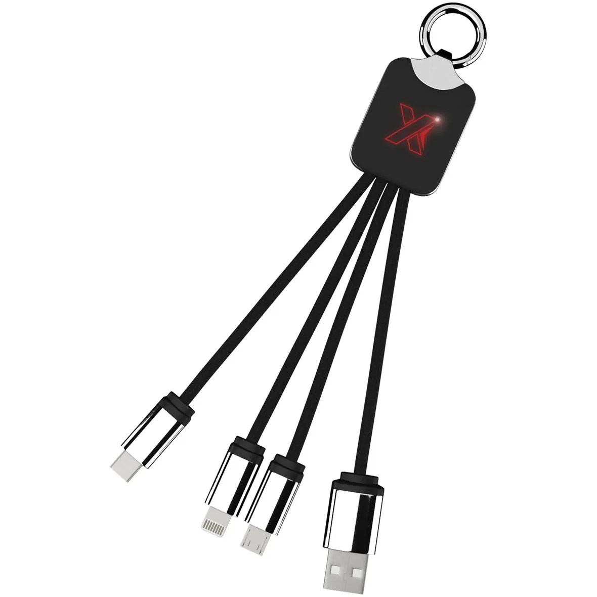 Ladekabel mit Leuchtlogo – Werbeartikel mit Logo bedrucken