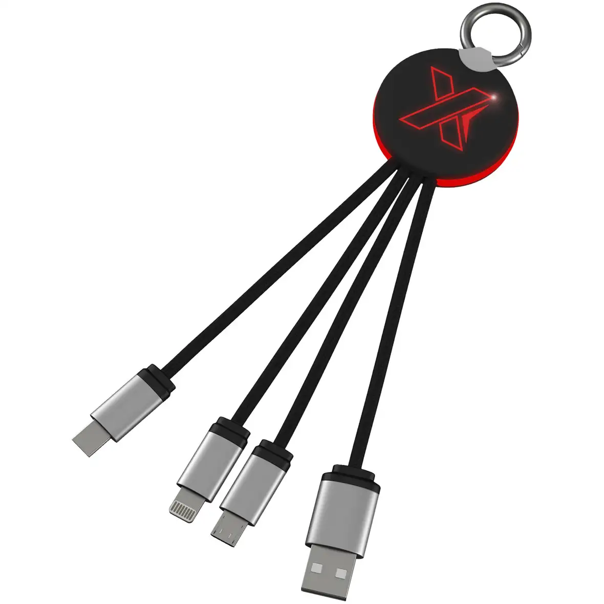 Kabel mit Leuchtlogo – Ansicht 1