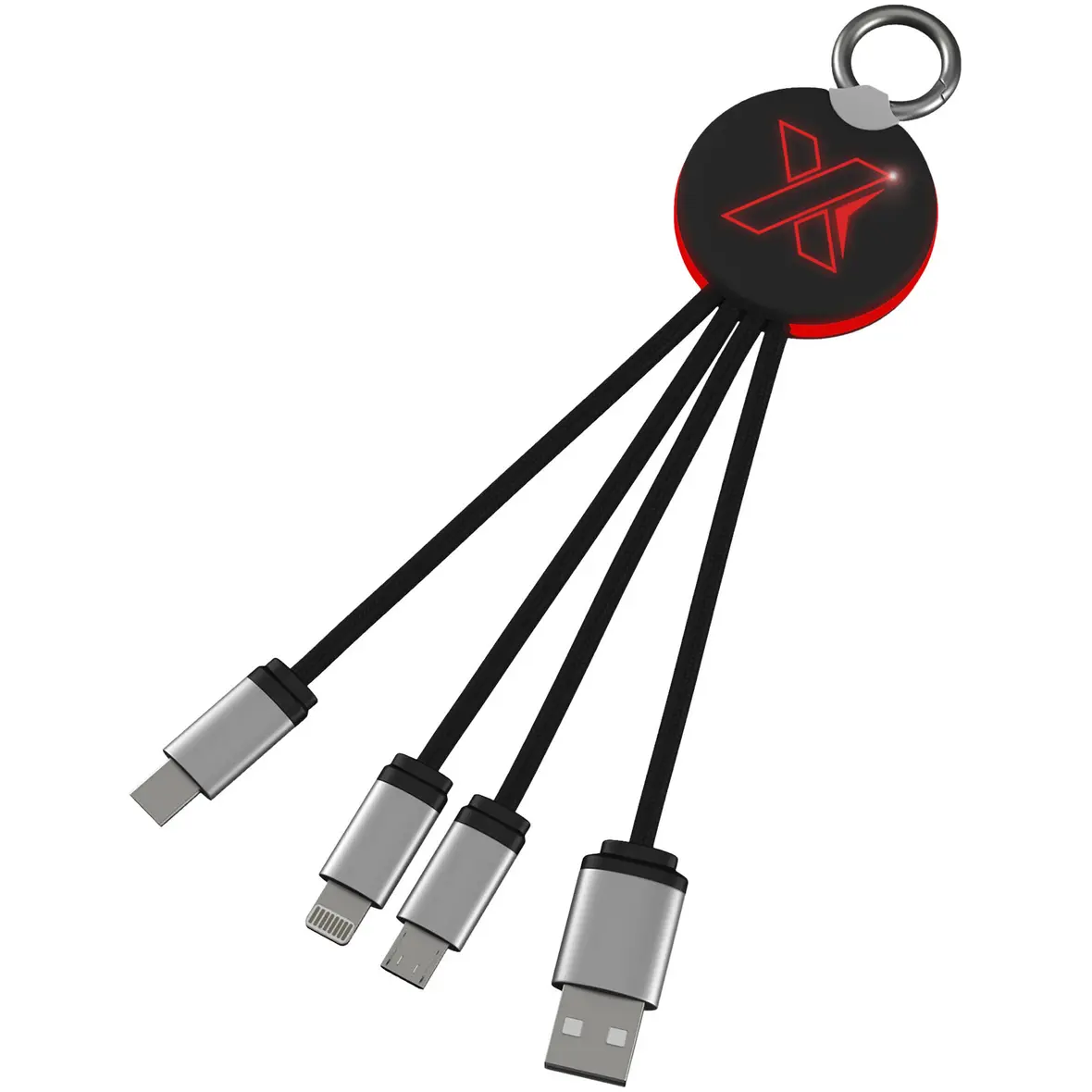 Kabel mit Leuchtlogo – Werbeartikel mit Logo bedrucken