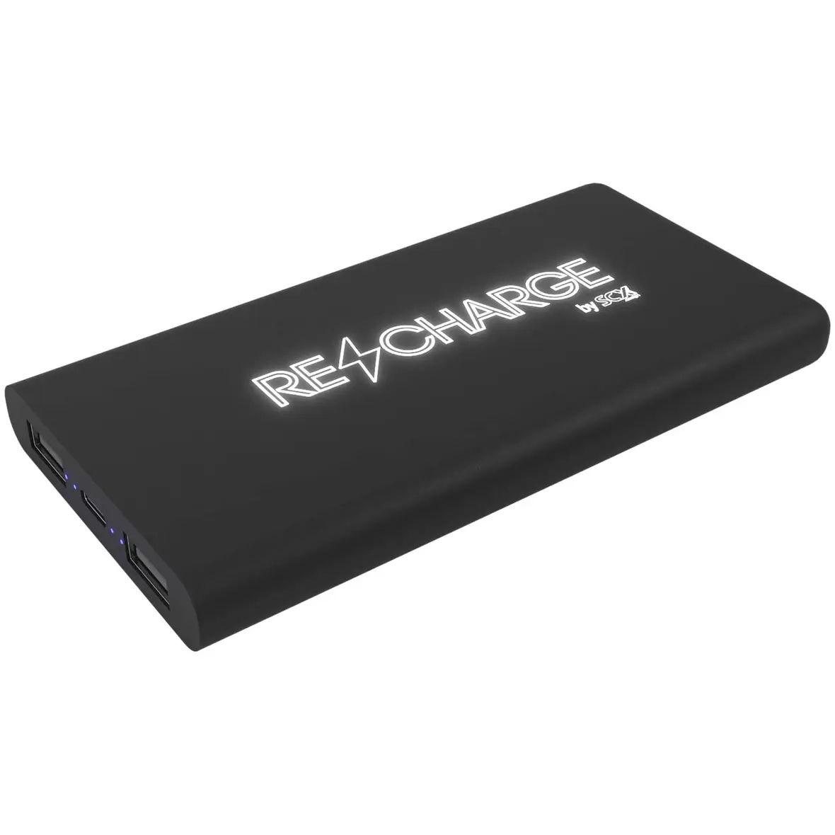 10.000 mAh kabellose Powerbank mit Leuchtlogo – Werbeartikel mit Logo bedrucken