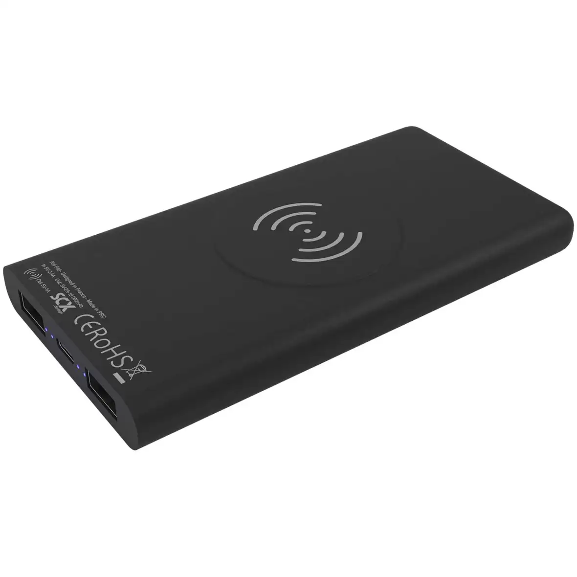 10.000 mAh kabellose Powerbank mit Leuchtlogo – Ansicht 2