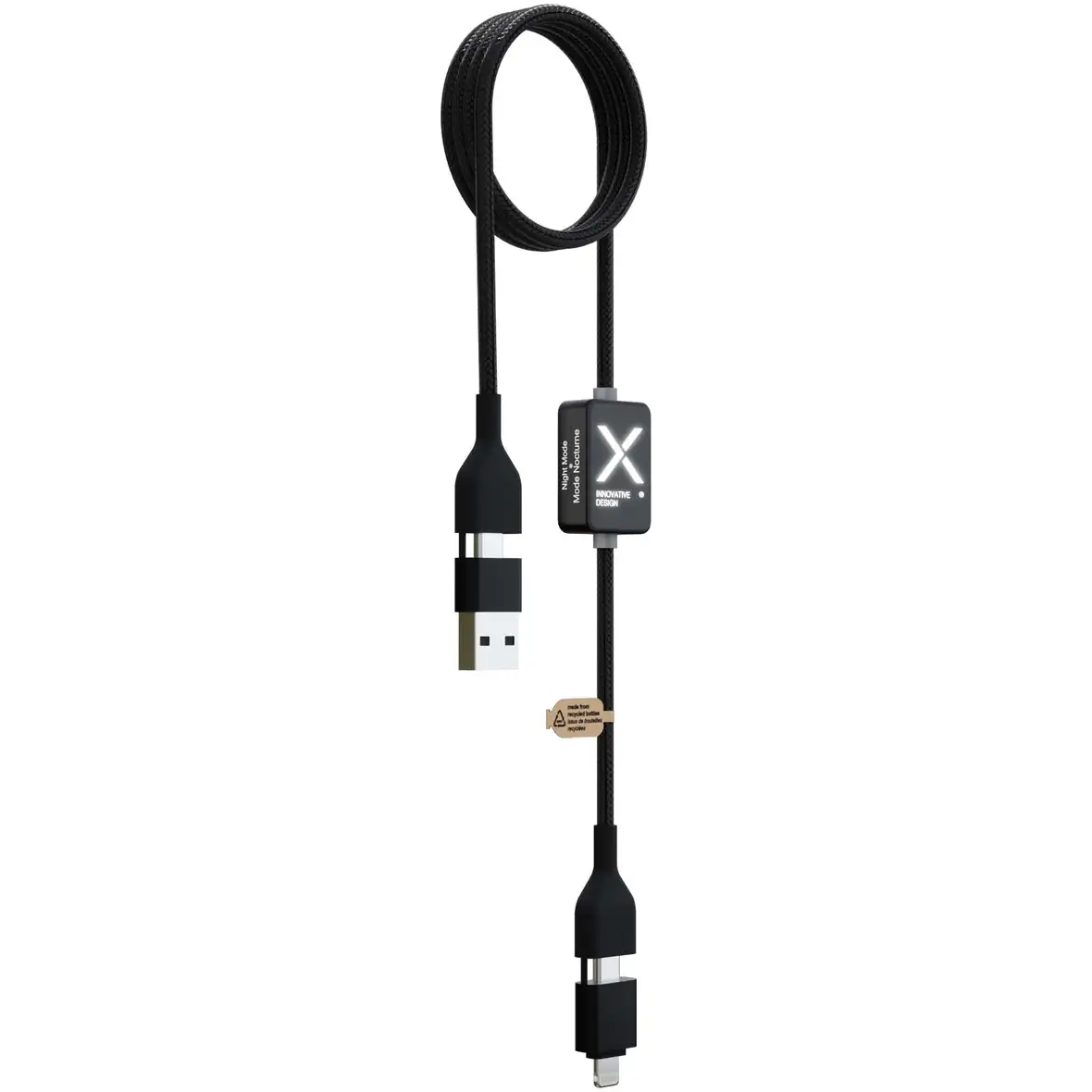 60W Ladekabel mit Schalter und Leuchtlogo – Ansicht 4