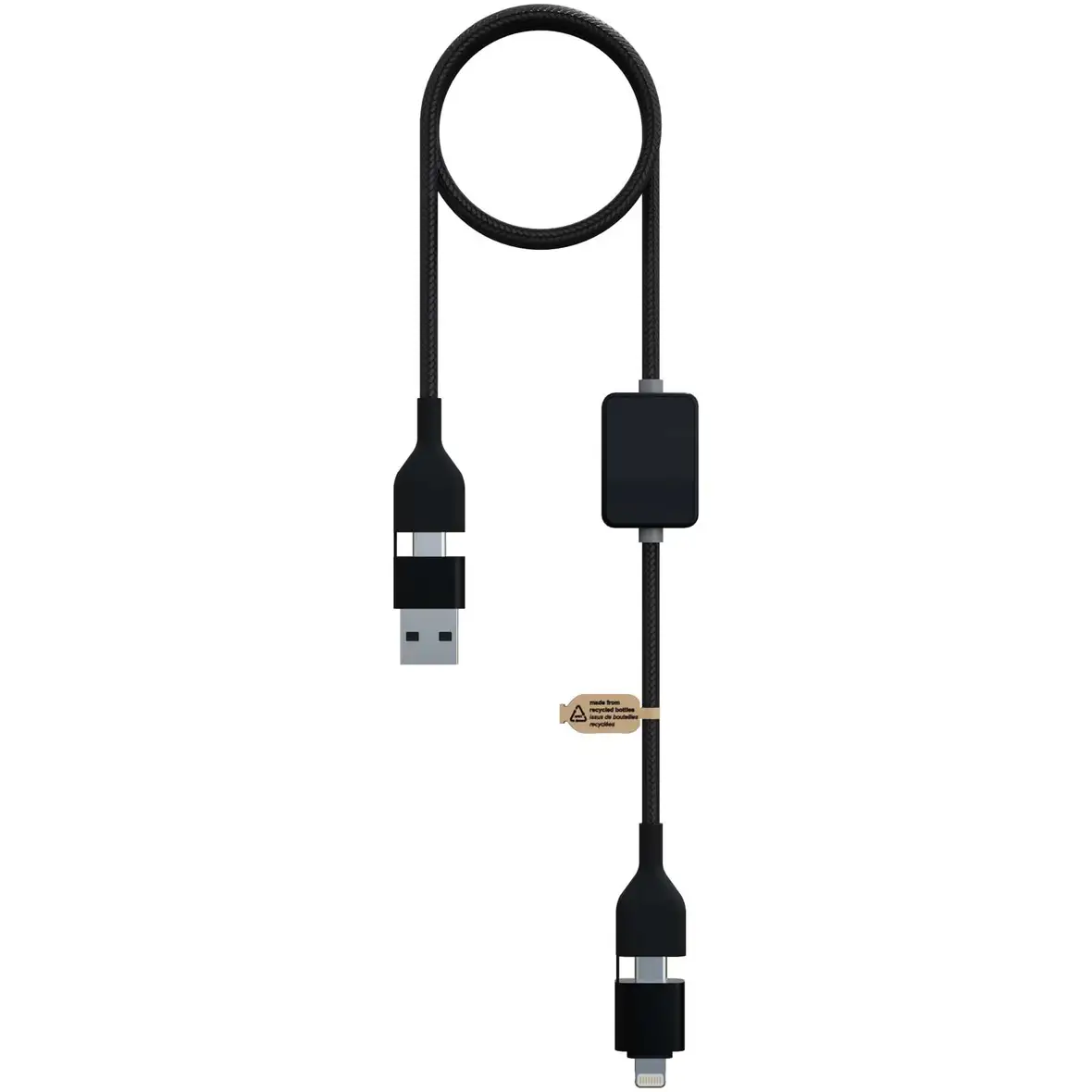 60W Ladekabel mit Schalter und Leuchtlogo – Ansicht 2