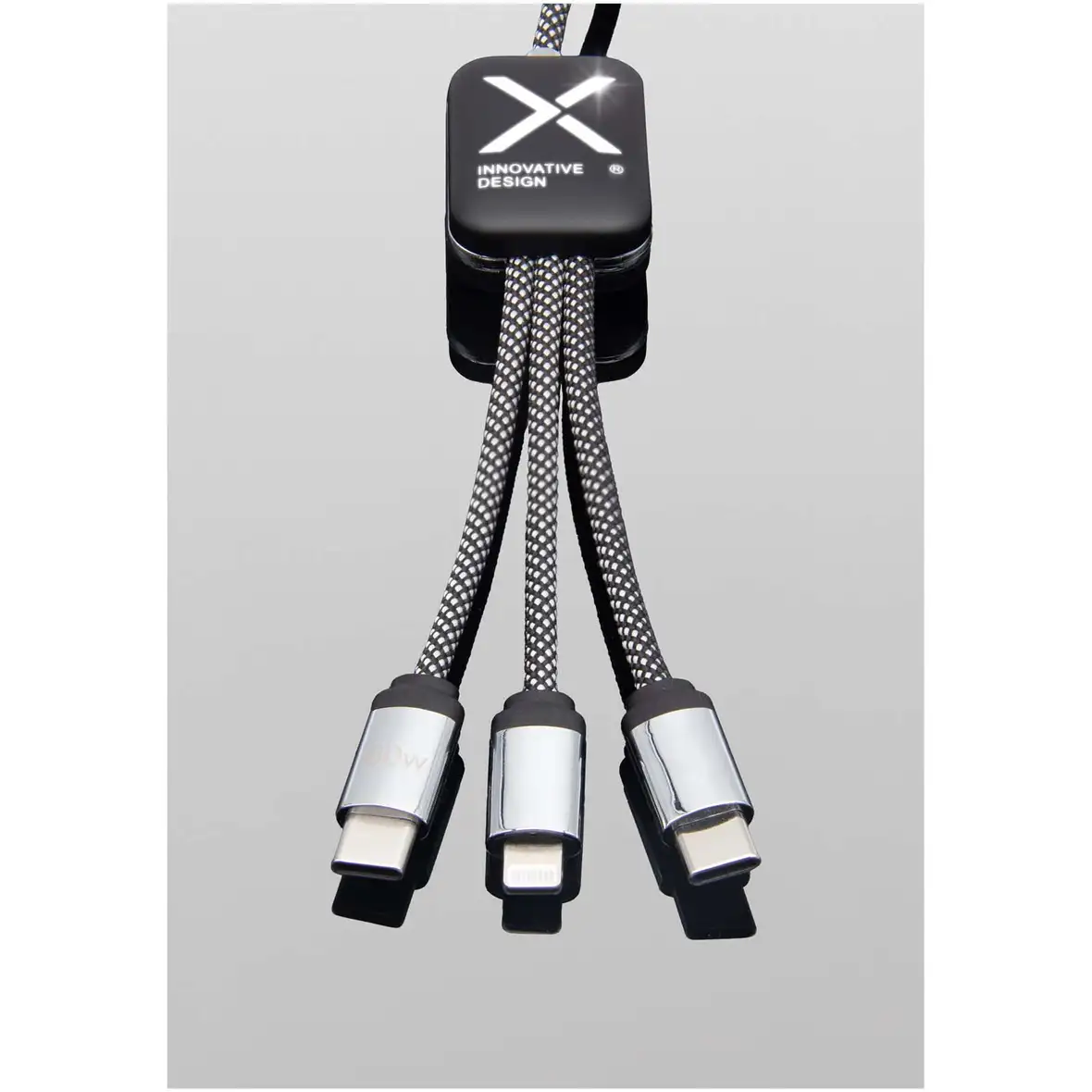 60W Typ C Ladekabel mit doppeltem Leuchtlogo – Ansicht 4