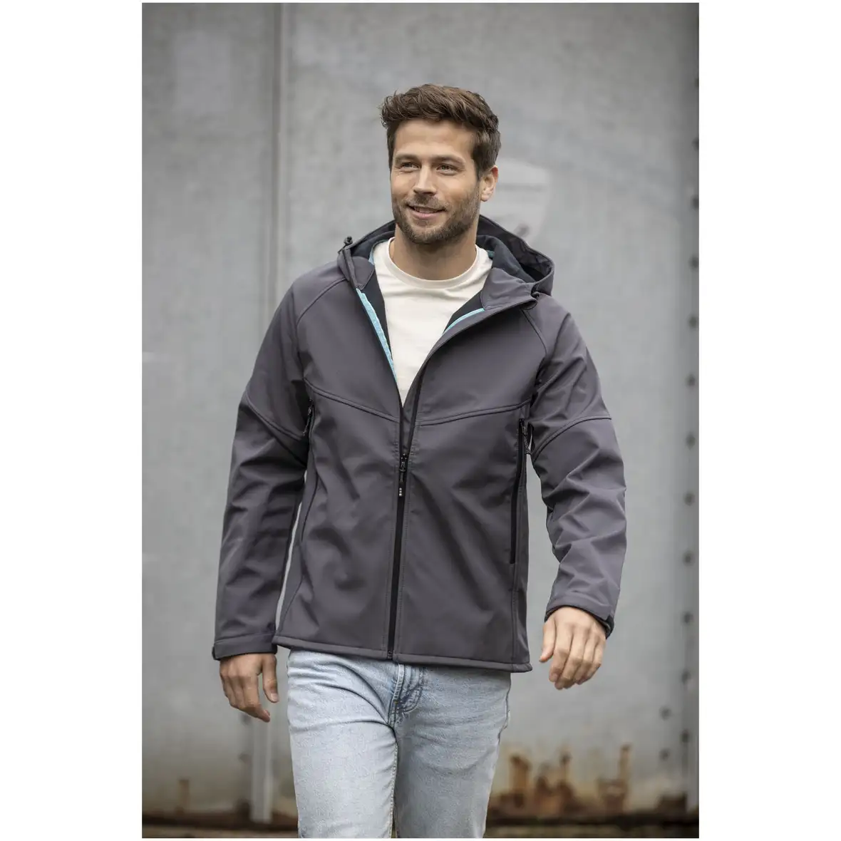 Softshelljacke aus recyceltem Material für Herren – Ansicht 8