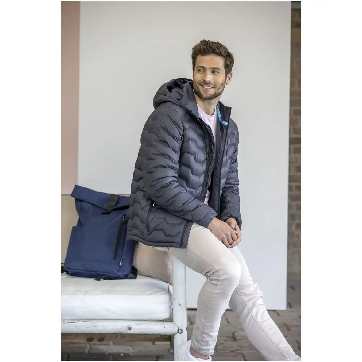 GRS Daunenjacke aus recyceltem Material für Herren – Ansicht 16