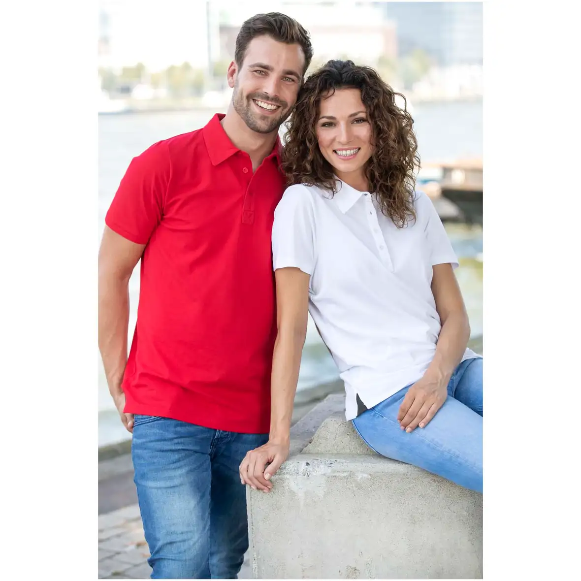 200 g/m² Stretch Poloshirt für Damen – Ansicht 6