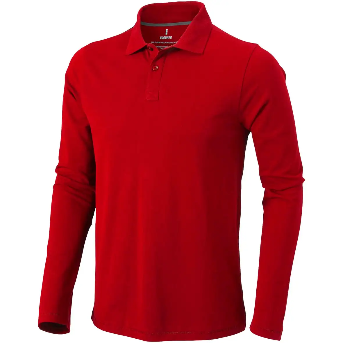 180 g/m² Langarm Poloshirt für Herren – Ansicht 16