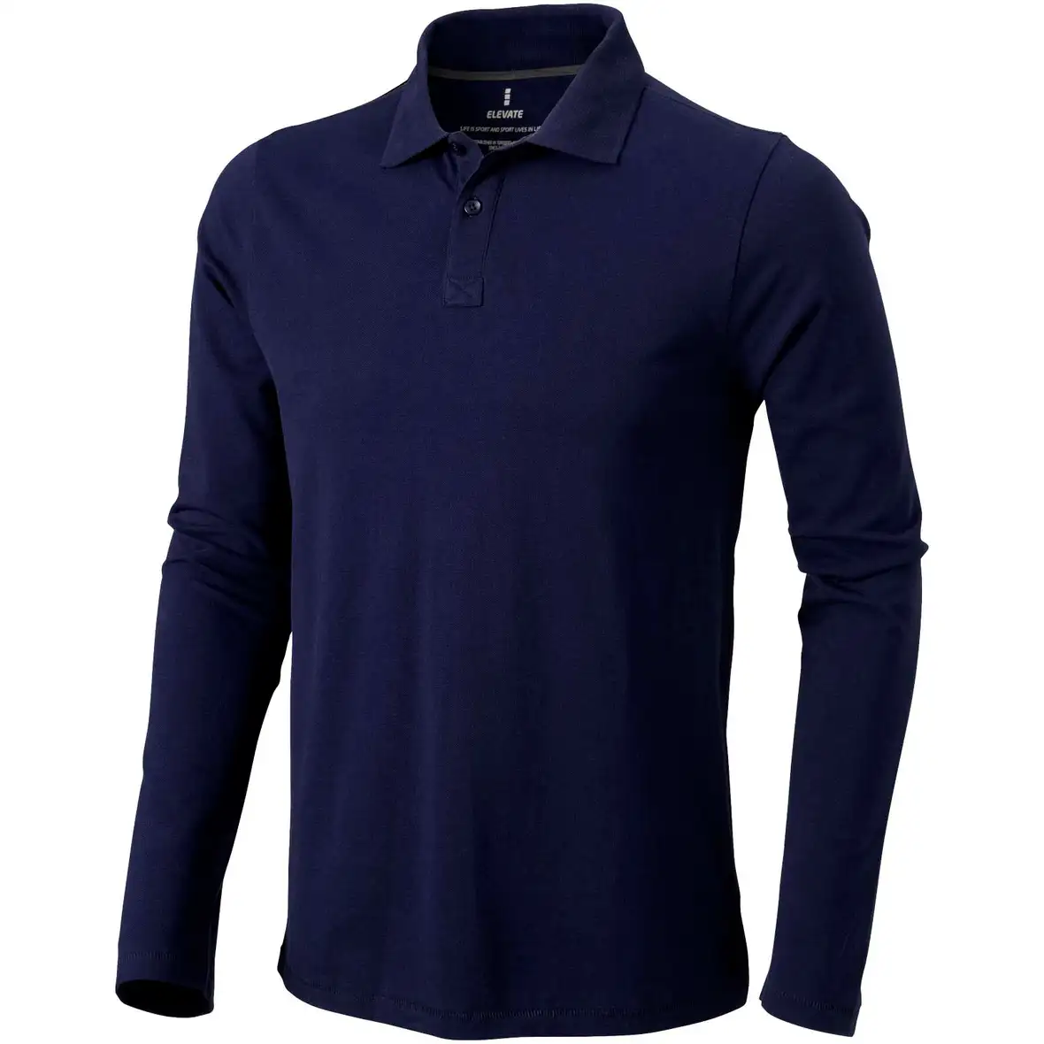 180 g/m² Langarm Poloshirt für Herren – Ansicht 21