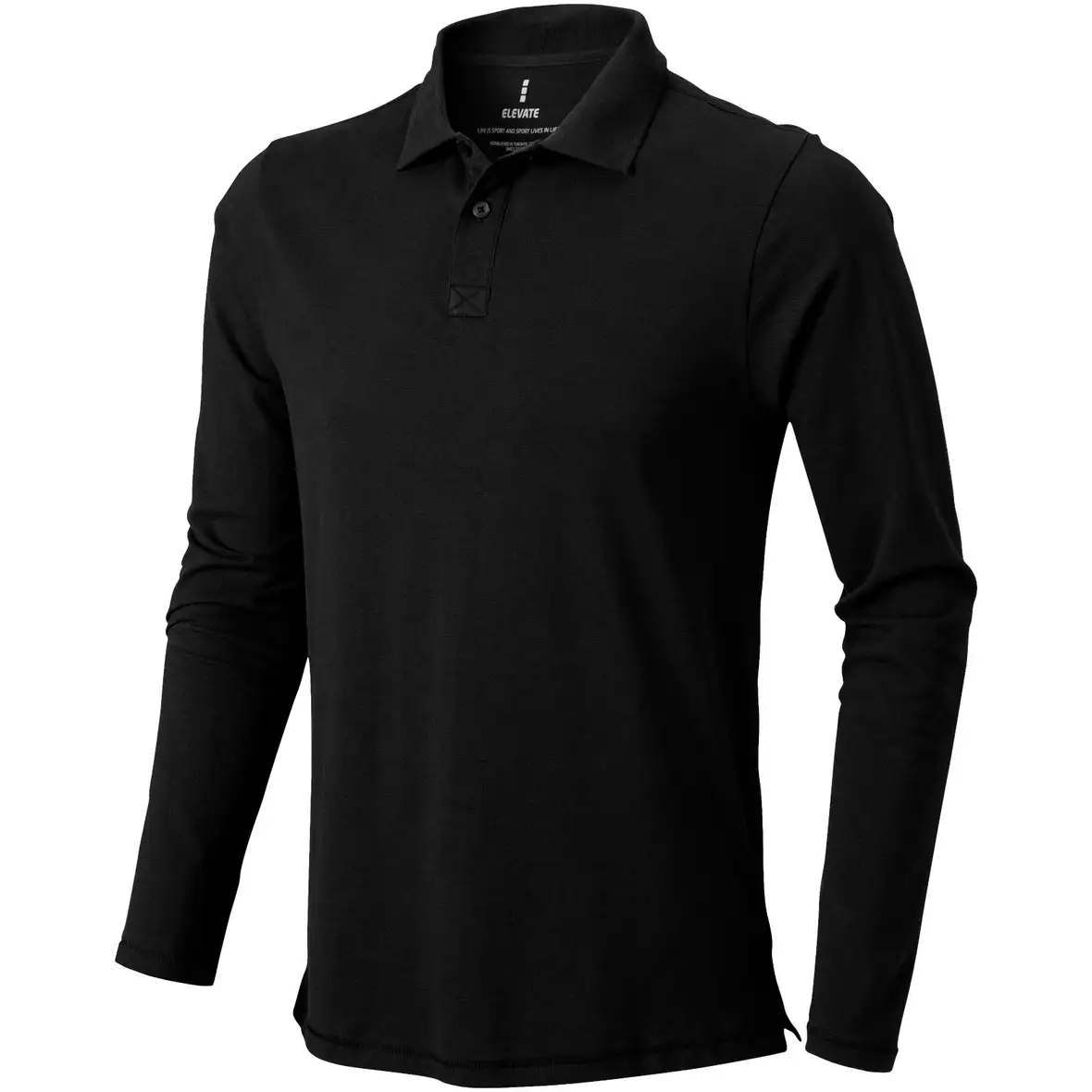 180 g/m² Langarm Poloshirt für Herren – Ansicht 36