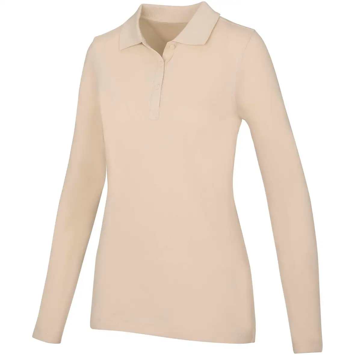 180 g/m² Langarm Poloshirt für Damen – Ansicht 6