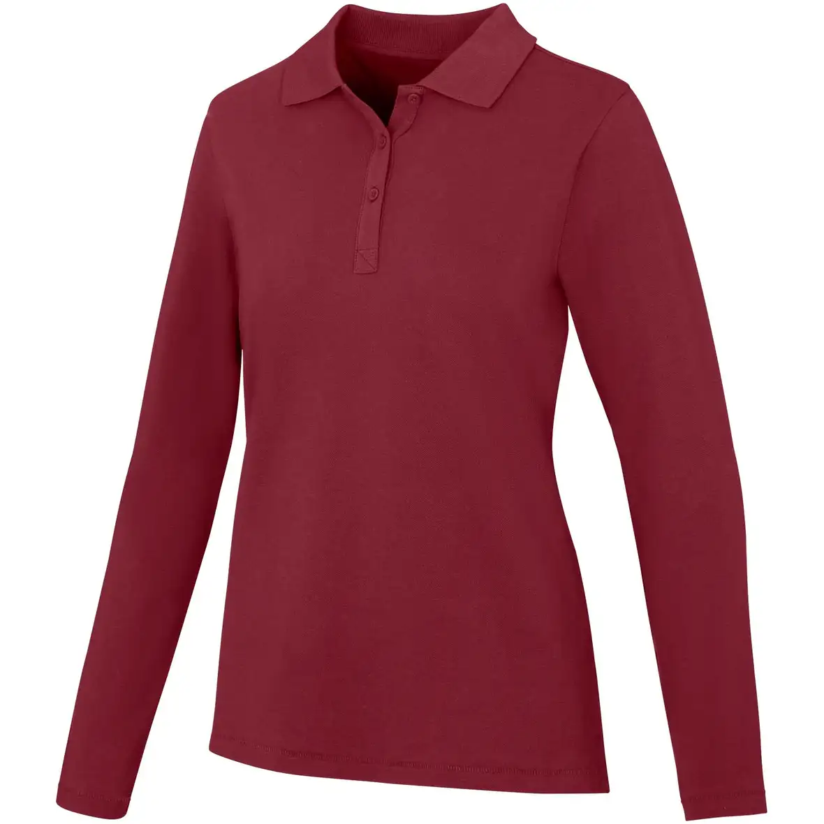 180 g/m² Langarm Poloshirt für Damen – Ansicht 11