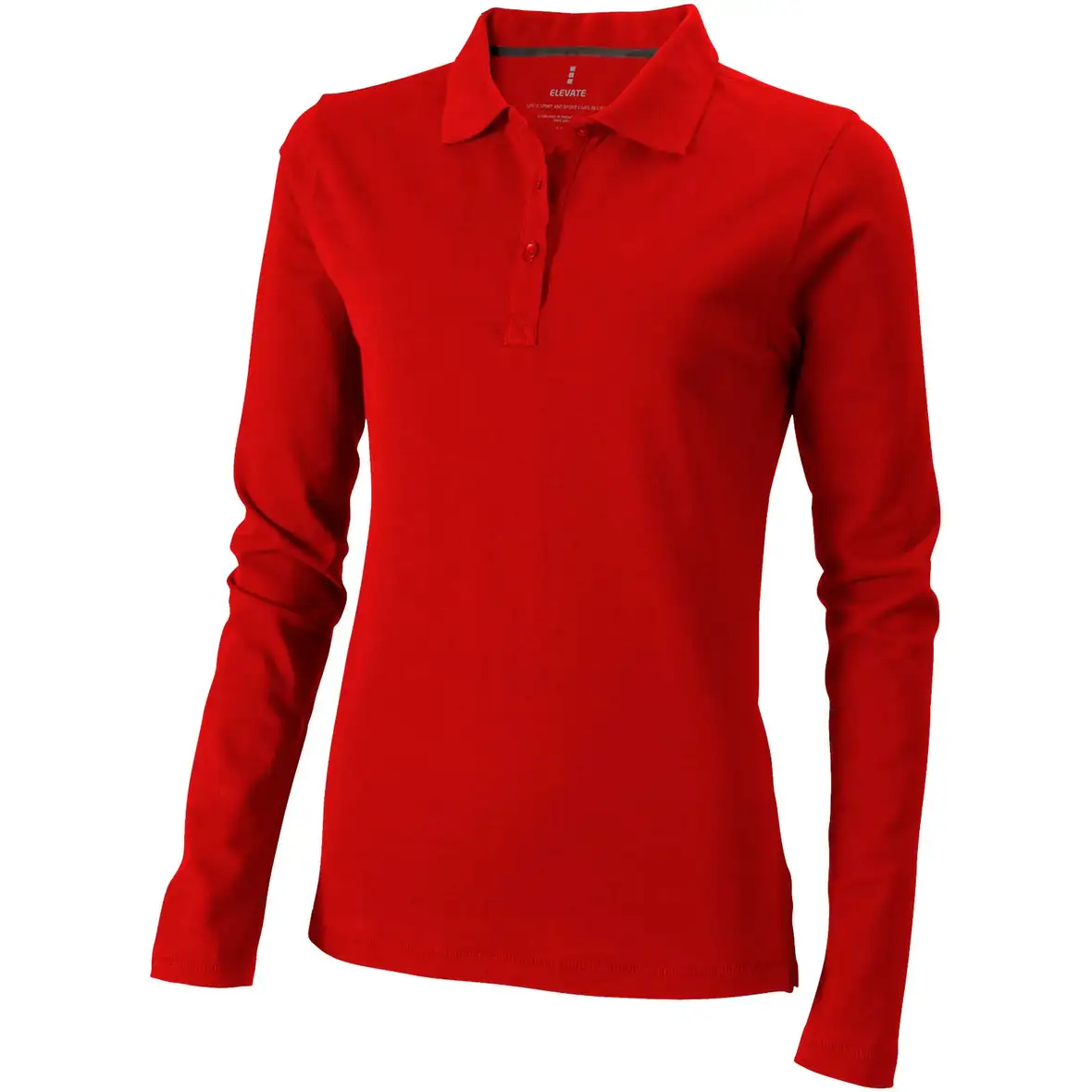 180 g/m² Langarm Poloshirt für Damen – Ansicht 16