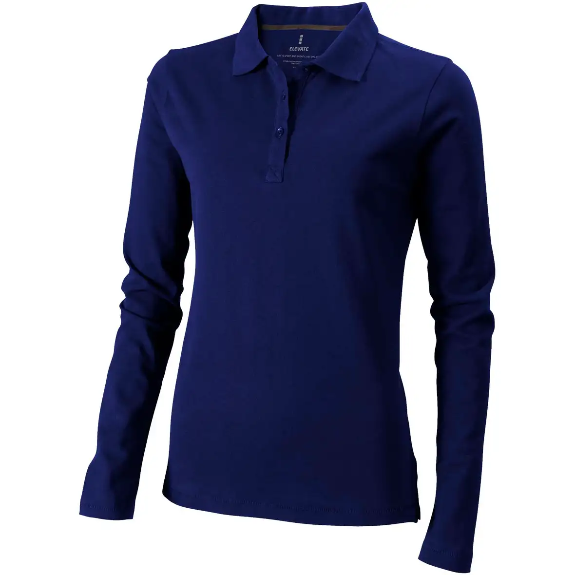 180 g/m² Langarm Poloshirt für Damen – Ansicht 21