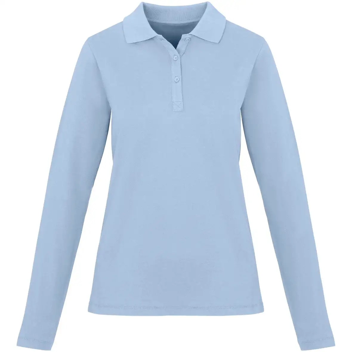 180 g/m² Langarm Poloshirt für Damen – Ansicht 27