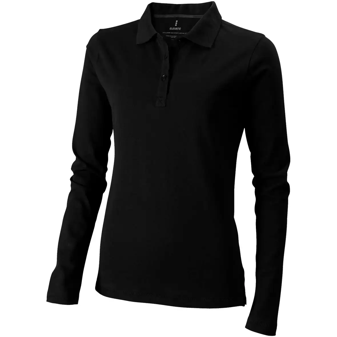 180 g/m² Langarm Poloshirt für Damen – Ansicht 36