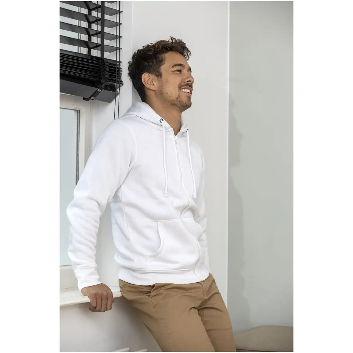240 g/m² Herren Kapuzenpullover mit Reißverschluss – Ansicht 25