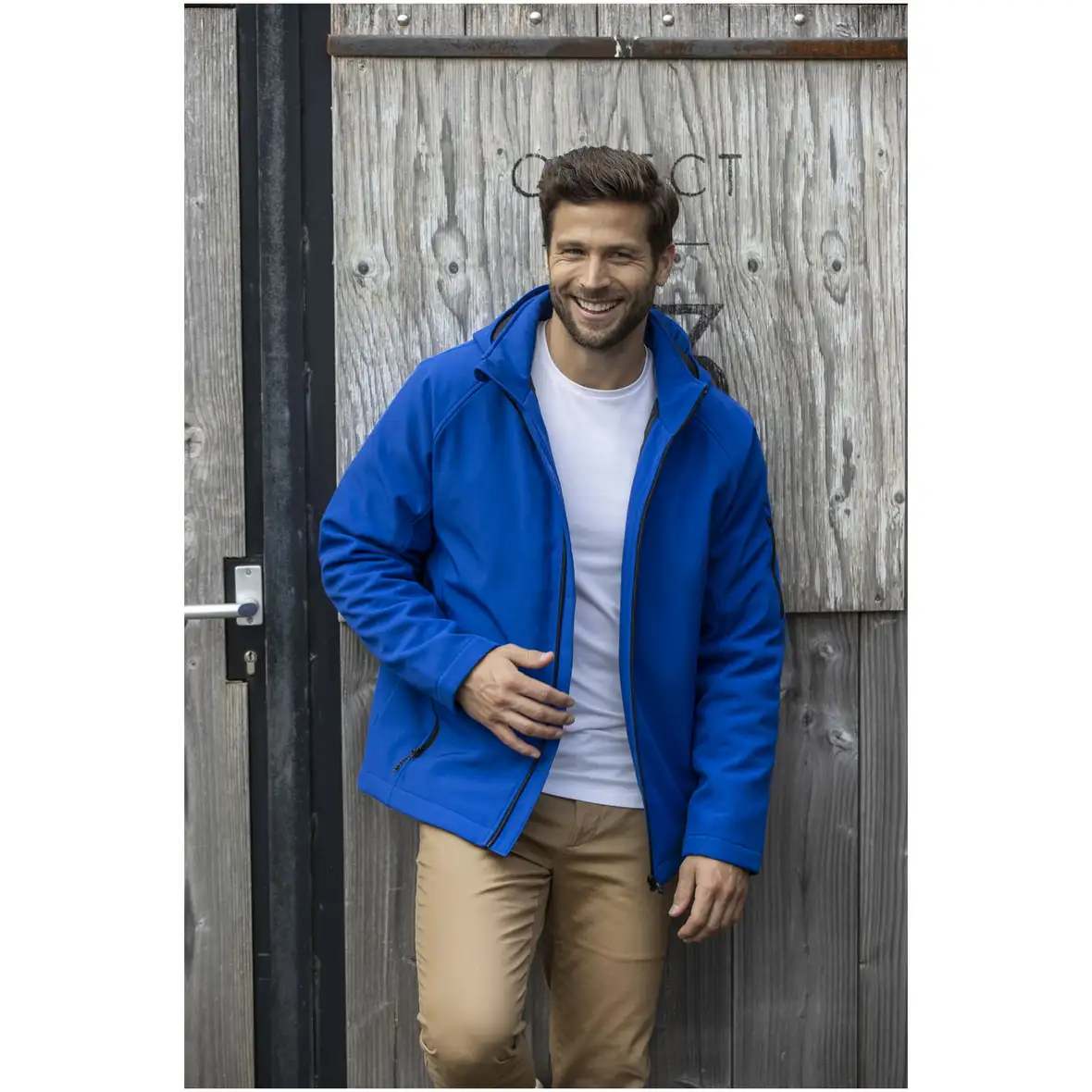 Wattierte Softshell Herrenjacke – Ansicht 4
