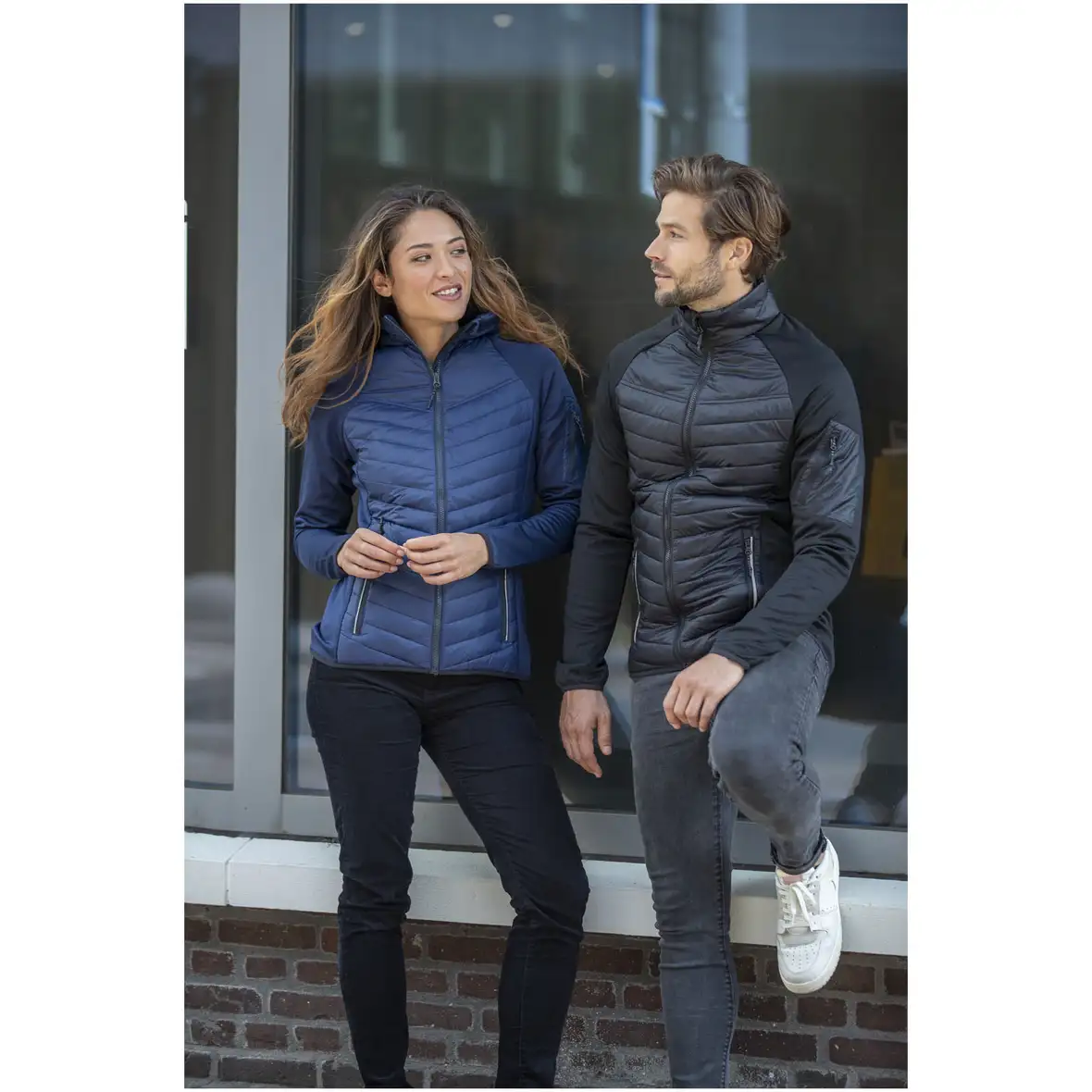 Hybrid wattierte Jacke für Herren – Ansicht 3