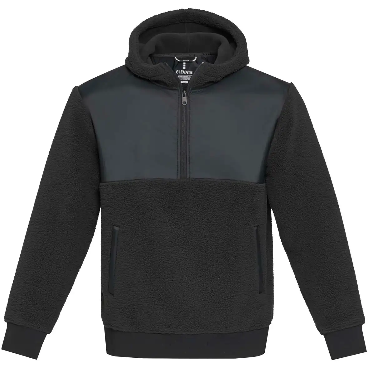 370 g/m² Sherpa Fleecepullover Half-Zip Unisex – Ansicht 2
