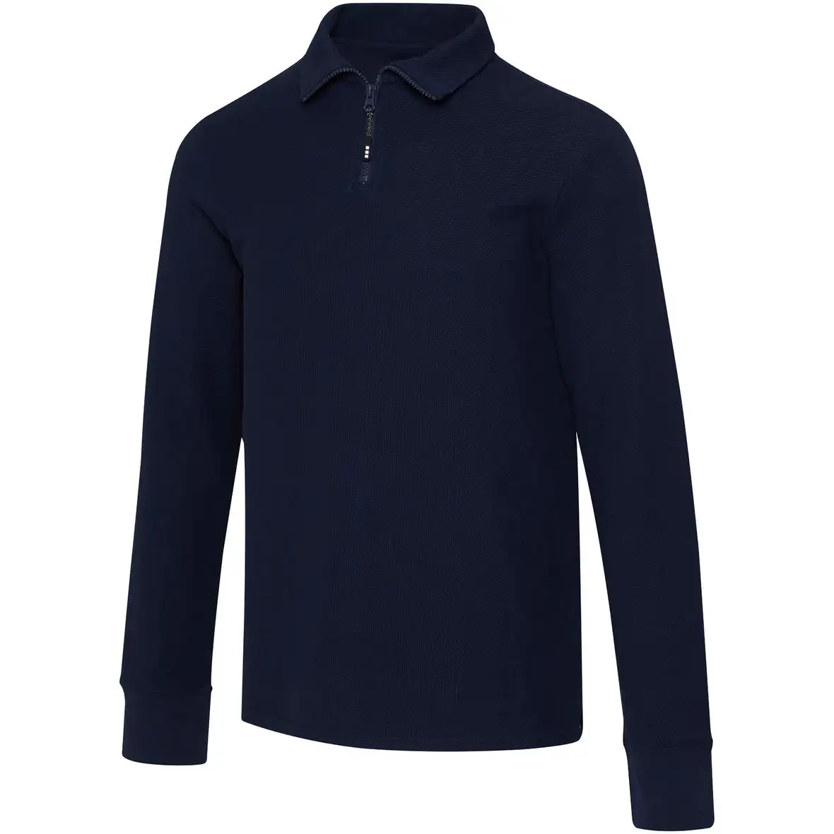 245 g/m² Langarm Poloshirt Unisex mit Reißverschluss – Ansicht 5