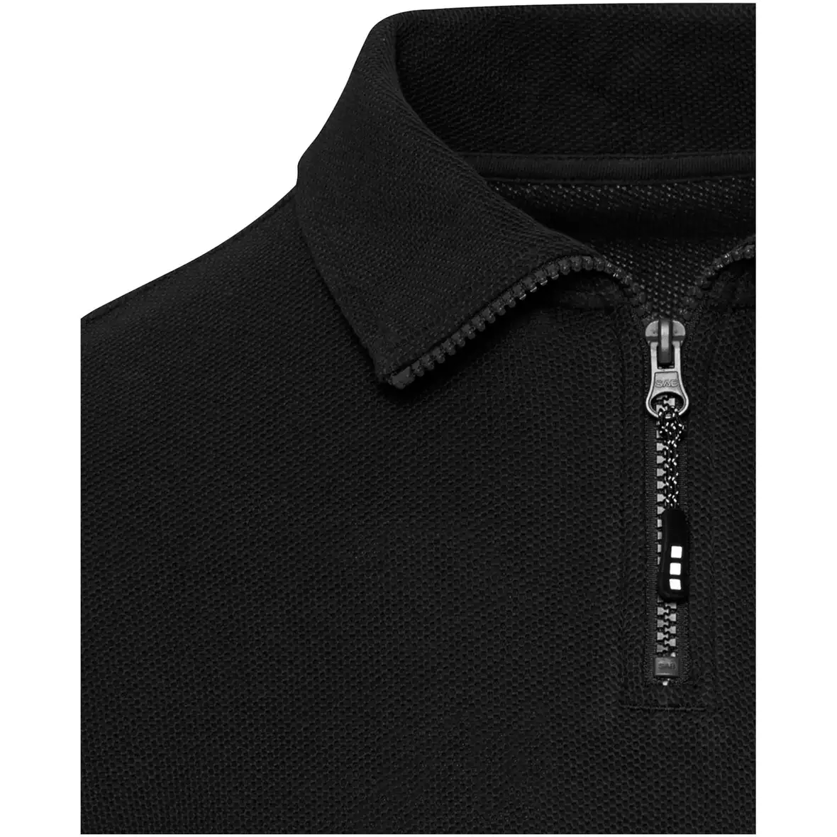 245 g/m² Langarm Poloshirt Unisex mit Reißverschluss – Ansicht 12