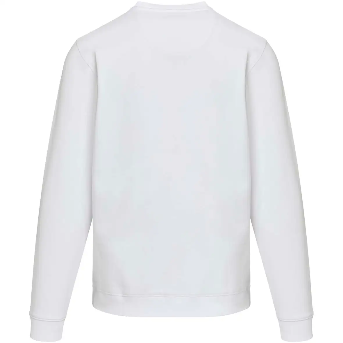 280 g/m² Pullover mit Rundhalsausschnitt aus recycelter Bio Baumwolle (OCS), unisex – Ansicht 3
