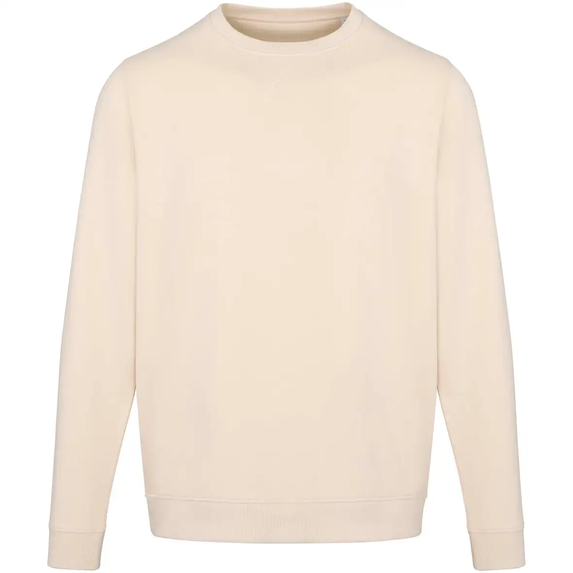 280 g/m² Pullover mit Rundhalsausschnitt aus recycelter Bio Baumwolle (OCS), unisex – Ansicht 6