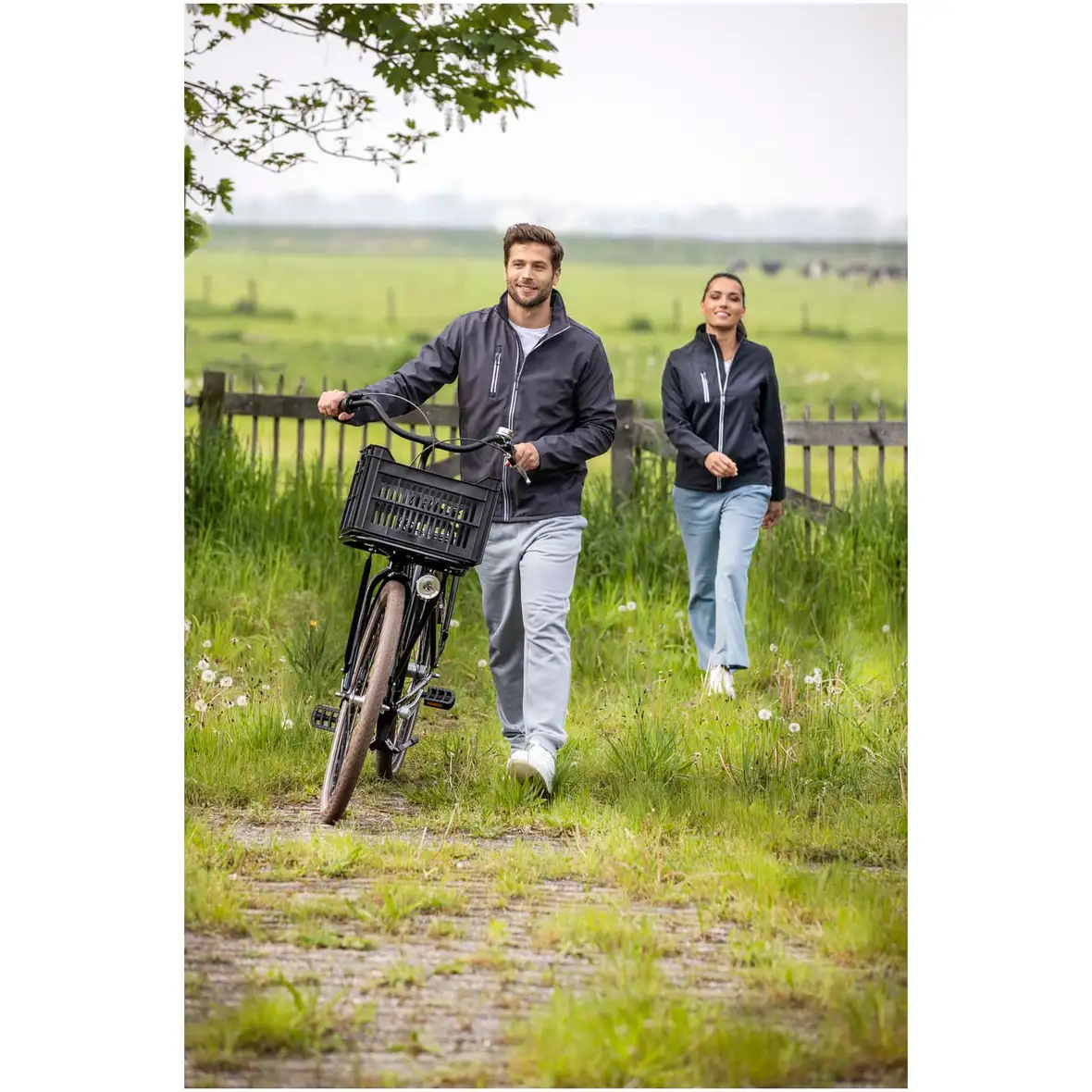 GRS Softshelljacke für Herren aus recyceltem Material – Ansicht 10