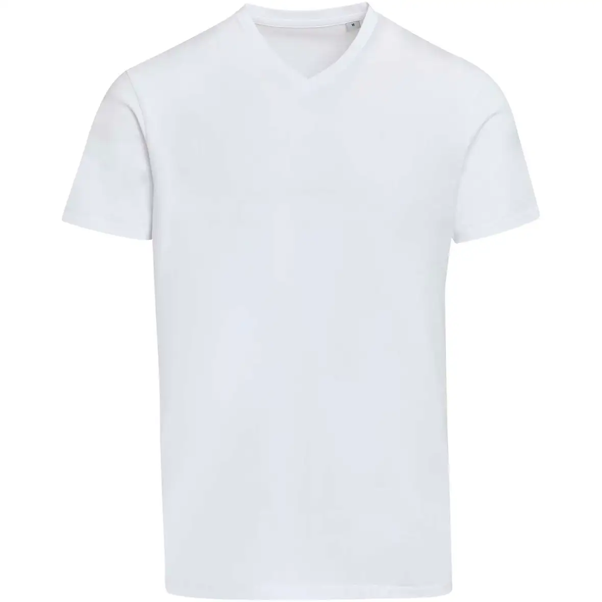 200 g/m² Kurzärmeliges T-Shirt V-Ausschnitt Bio Baumwolle (OCS), unisex – Ansicht 2