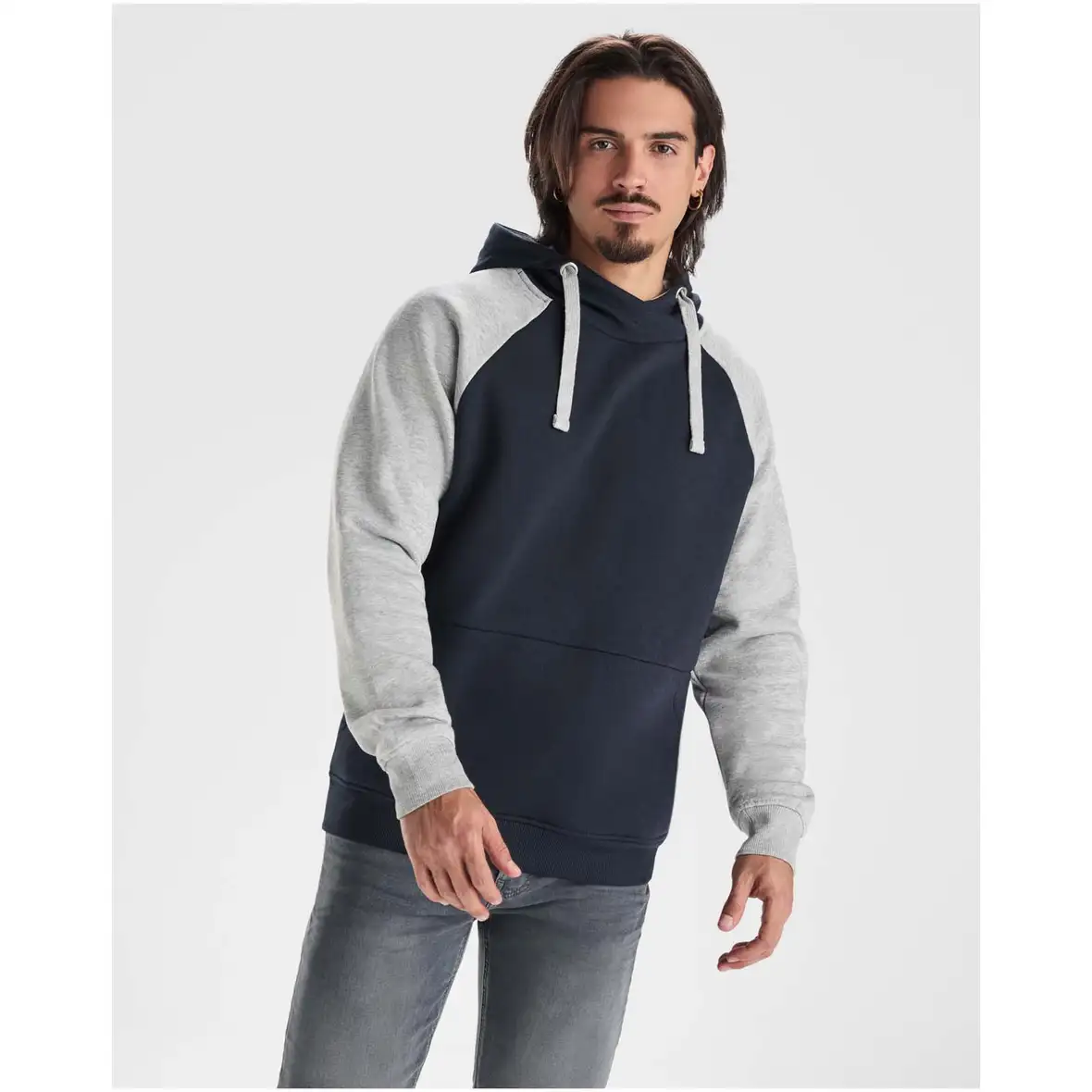 280 g/m² zweifarbiger Kapuzenpullover Unisex – Ansicht 20