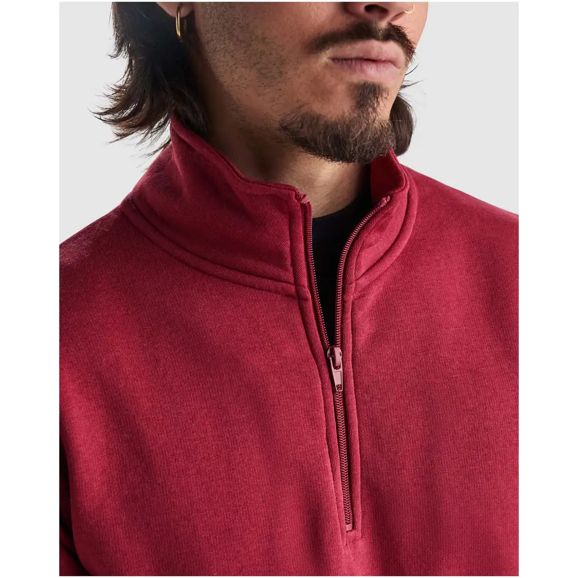 280 g/m² Pullover mit Viertelreißverschluss – Ansicht 18