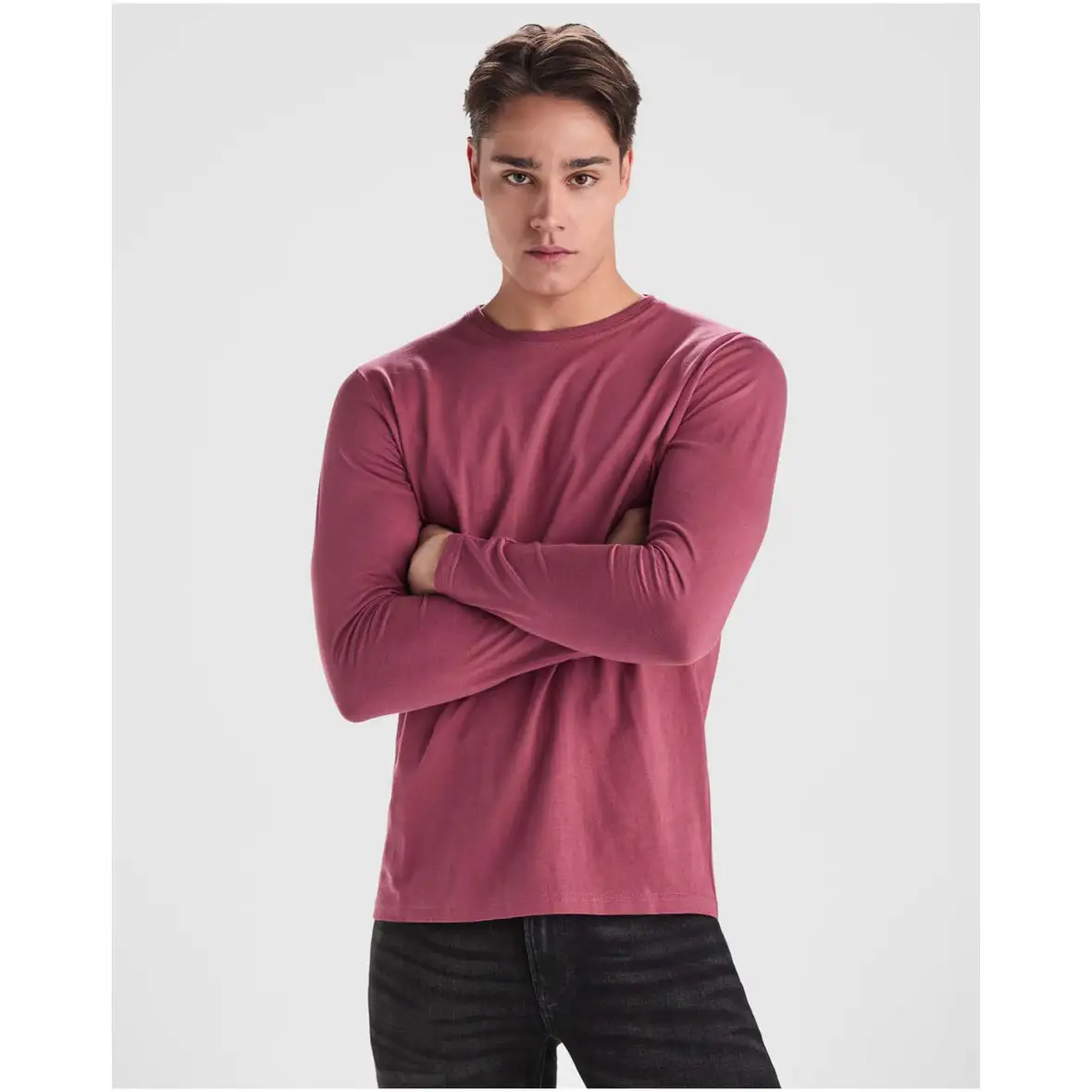 160 g/m² Langarmshirt für Herren – Ansicht 12
