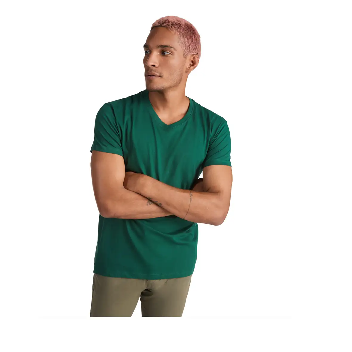 155 g/m² T-Shirt mit V-Ausschnitt für Herren – Ansicht 20