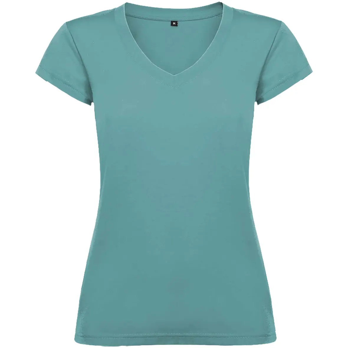 155 g/m² T-Shirt mit V-Ausschnitt für Damen – Werbeartikel mit Logo bedrucken