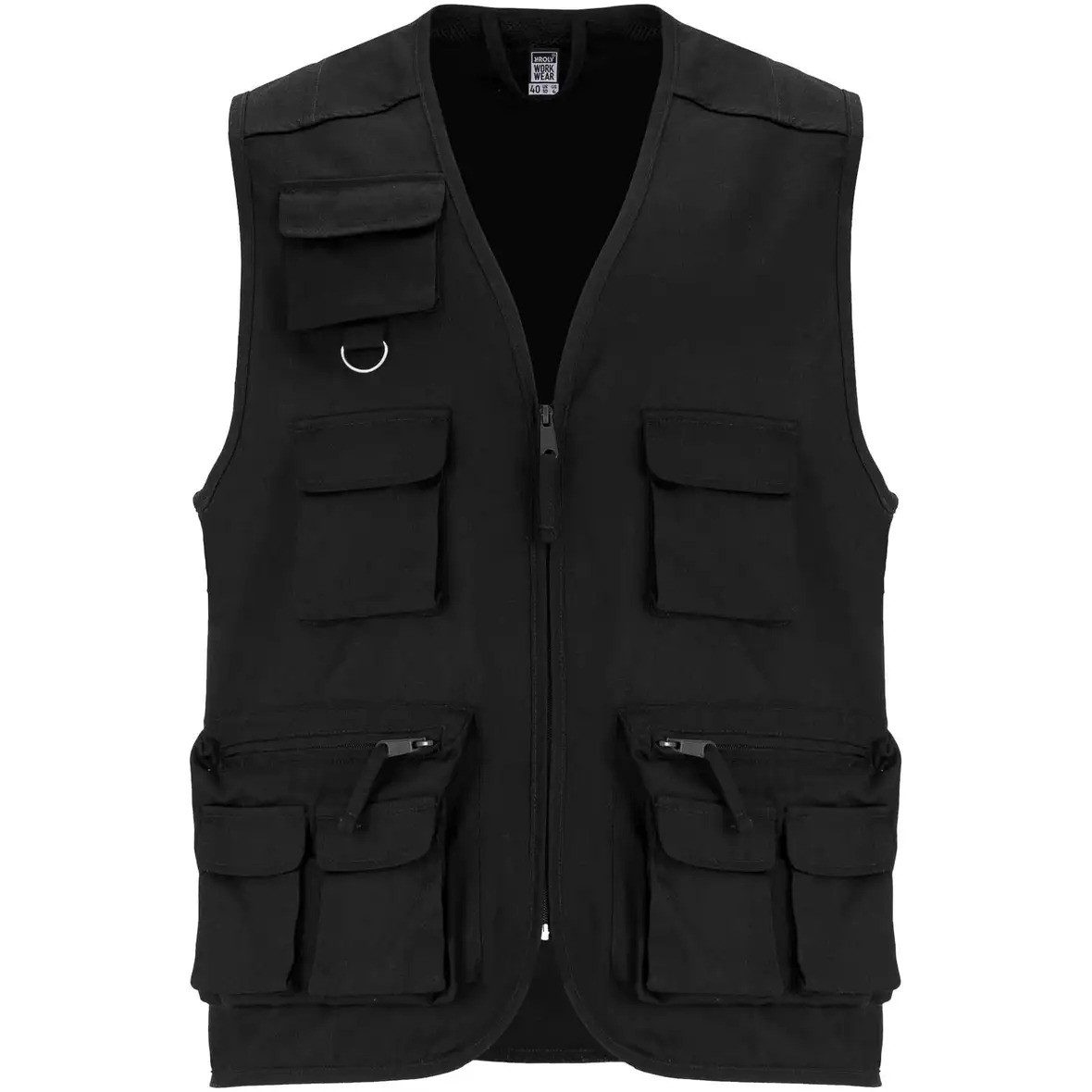 Arbeitsweste mit V-Ausschnitt und mehreren Taschen, 200 g/m2 – Ansicht 13