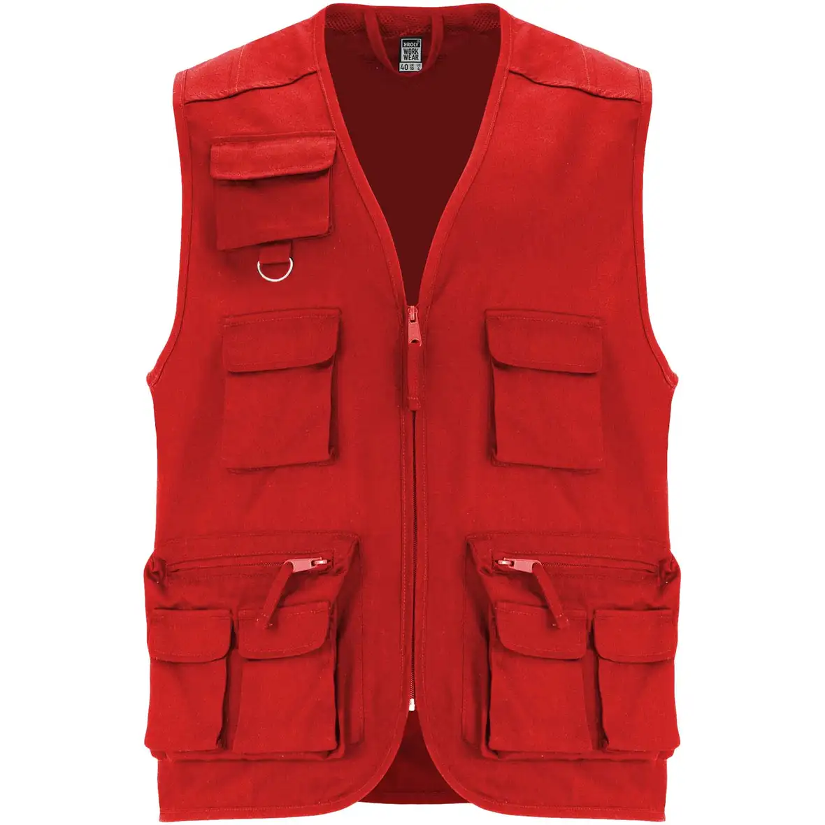Arbeitsweste mit V-Ausschnitt und mehreren Taschen, 200 g/m2 – Ansicht 21